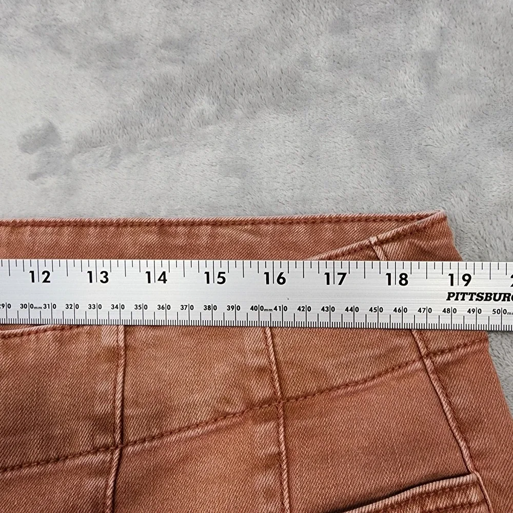 Maurices M Jeans Womens 18W SHORT Brown Sculptress High Rise Flare Stretch_9
